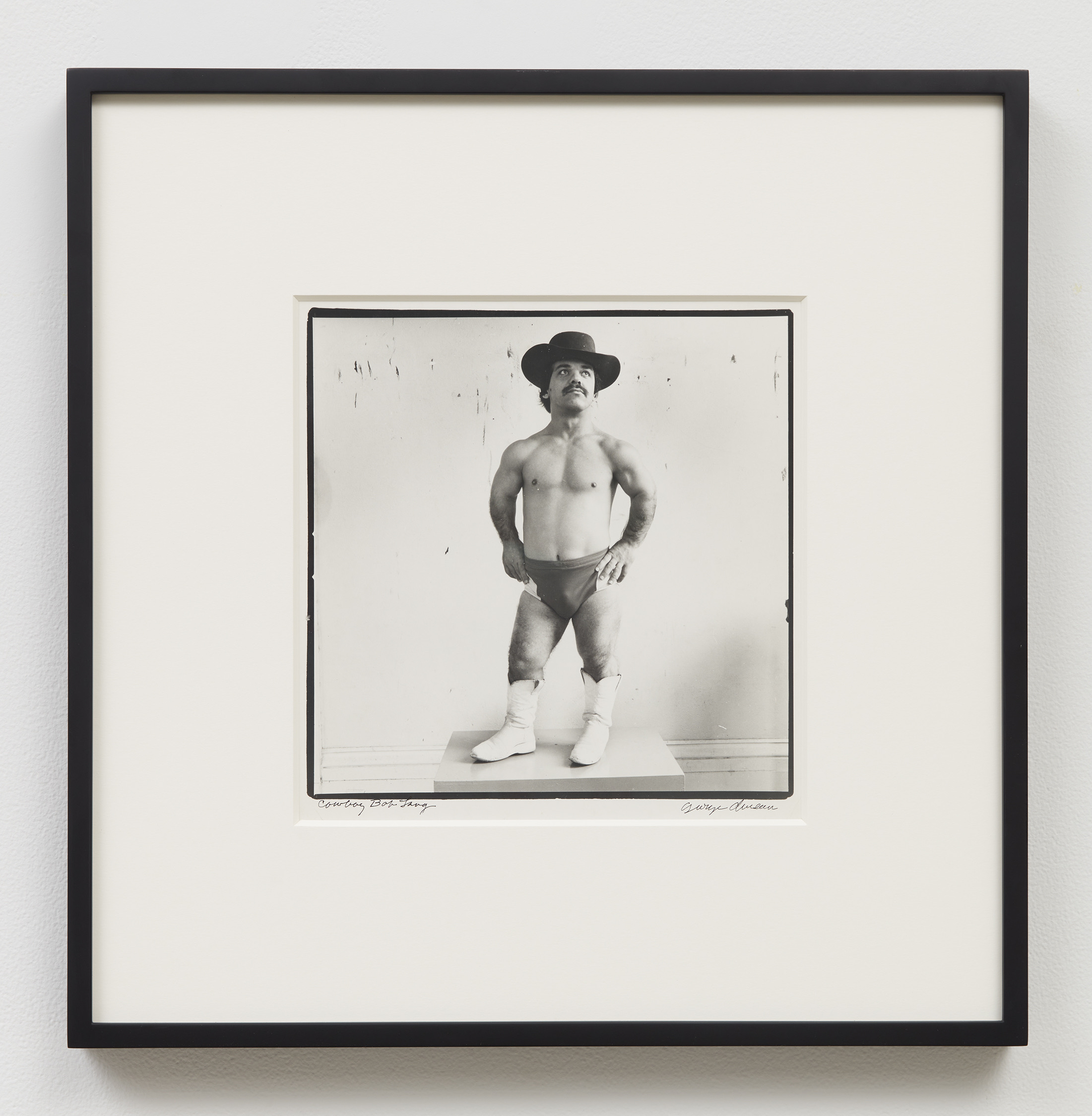 George Dureau, Cowboy Bob Lang, 1981. Silver gelatin print, 20 1/2 x 20 1/4 in (52.1 x 51.4 cm)